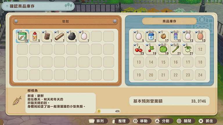 商品的庫存