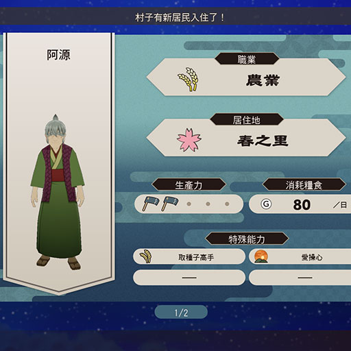 村民的入住