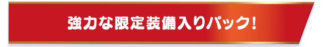 強力な限定装備入りパック！