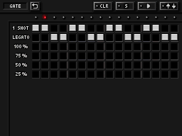 DRUMS SEQ 3 GATE画面