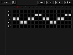 DRUMS SEQ 3 PAN画面