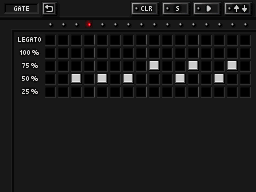 SYN1 SEQ GATE画面