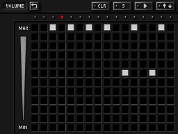 SYN1 SEQ VOLUME画面