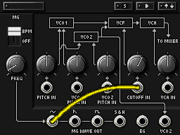 SYN1 PATCH画面