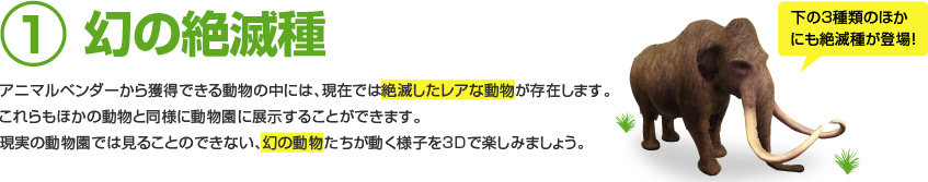 1.幻の絶滅種