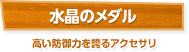 水晶のメダル / 高い防御力を誇るアクセサリ