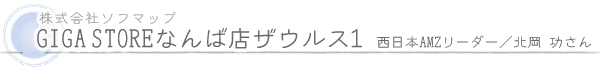 株式会社ソフマップ／GIGA STOREなんば店ザウルス1／西日本AMZリーダー／北岡 功さん