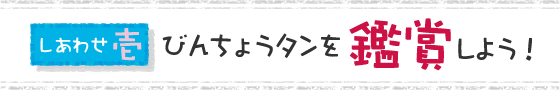 しあわせ・壱　びんちょうタンを鑑賞しよう！