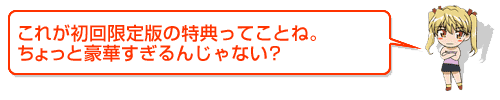 これが初回限定版の特典ってことね。ちょっと豪華すぎるんじゃない？