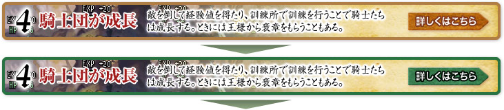 騎士団が成長