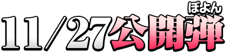 11/27公開弾