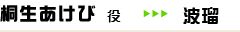 桐生あけび役　波瑠