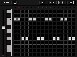DRUMS SEQ 3 NOTE画面