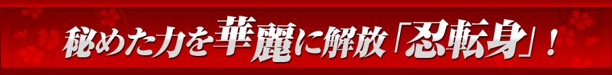 秘めた力を華麗に解放「忍転身」！