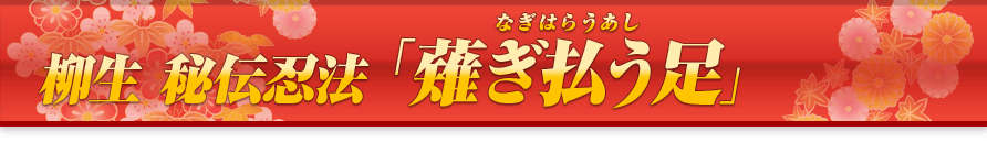 柳生 秘伝忍法 「薙ぎ払う足」