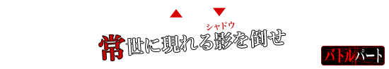 [バトルパート]常世に現れる影（シャドウ）を倒せ