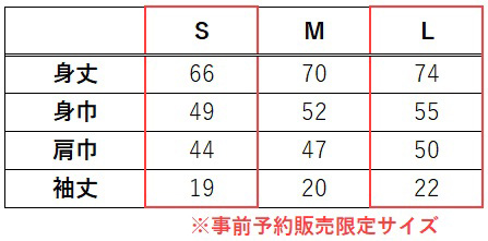 サイズ表